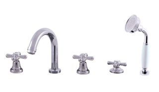 Смеситель на борт ванны Rav Slezak Morava retro MK162.5P хром